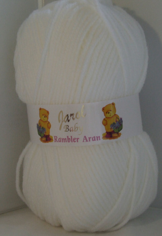Jarol Rambler Baby Aran 10 x 100g Balls White